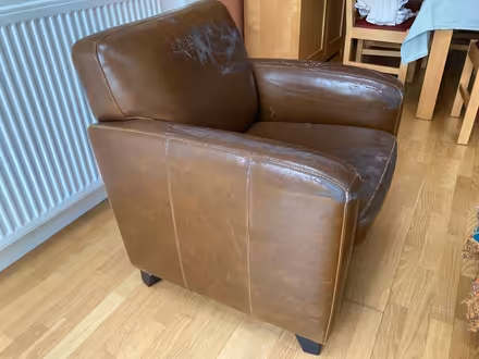 Photo of free Leather armchair (Effingham KT24) #3