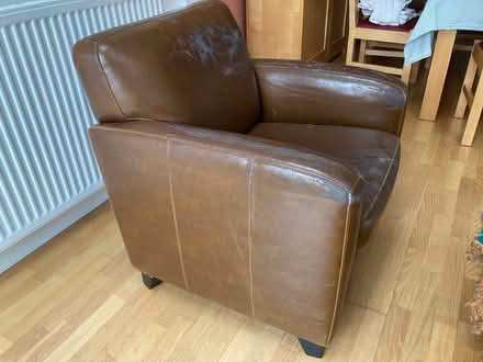Photo of free Leather armchair (Effingham KT24) #3