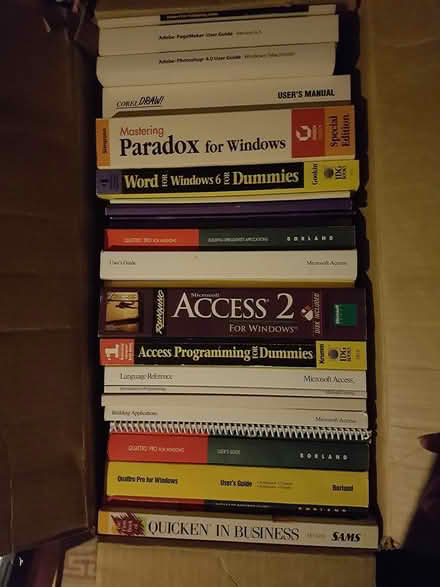 Photo of free Old software manuals (downtown Toronto west end) #1
