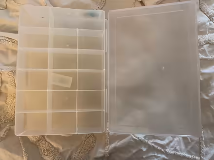 Photo of free 2 plastic organize boxes - used (midtwn) #1