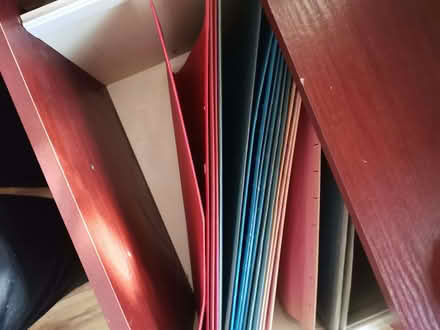 Photo of free Dark red burgundy 2 drawer filing cabinet drawers set (Low Beechburn DL15) #4