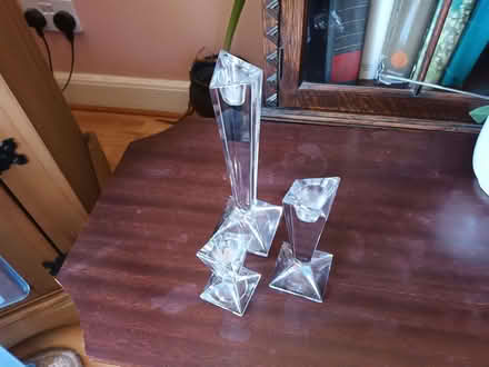 Photo of free 3 glass candle holders (Craigmount EH12) #2
