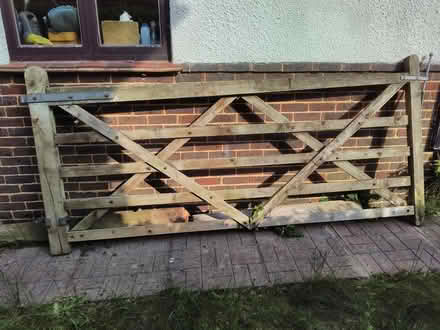 Photo of free Wooden driveway gate (Horsell, Woking) #2
