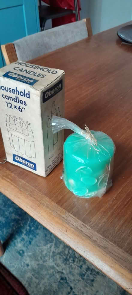 Photo of free Box of household candles & decorative candle (Whitegrove RG42) #1
