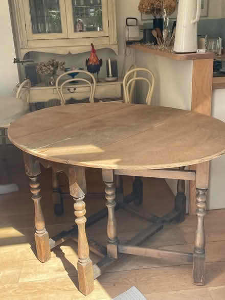 Photo of free Vintage oak gate leg dining table. (Richmond TW9) #1
