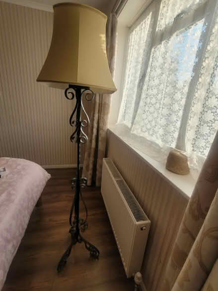 Photo of free Tall lamp, black metal frame (Morden) #2