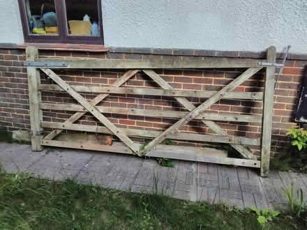 Photo of free Wooden driveway gate (Horsell, Woking) #1