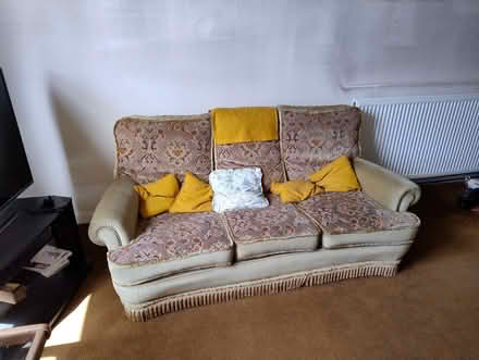Photo of free 3-seater sofa and two armchairs (Wilmslow SK9) #1