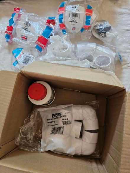 Photo of free Misc white plumbing stuff (Heaton Chapel SK4) #1