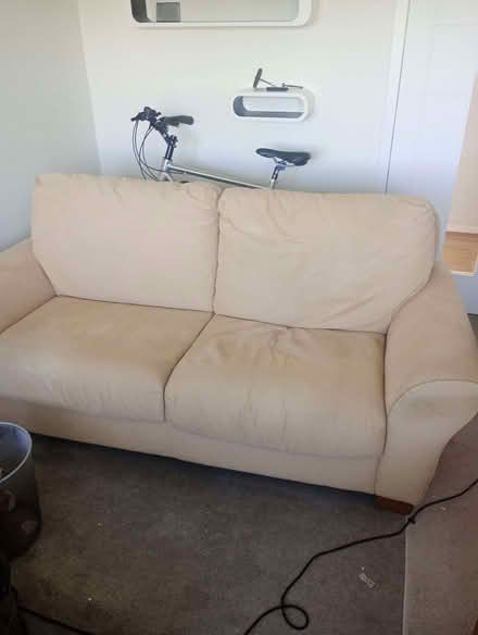 Photo of free 2 matching sofas. No fire label. (Birniehill G75) #1
