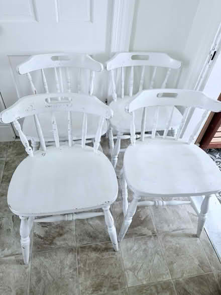 Photo of free Set of 4 wooden chairs (Germantown 40217) #1