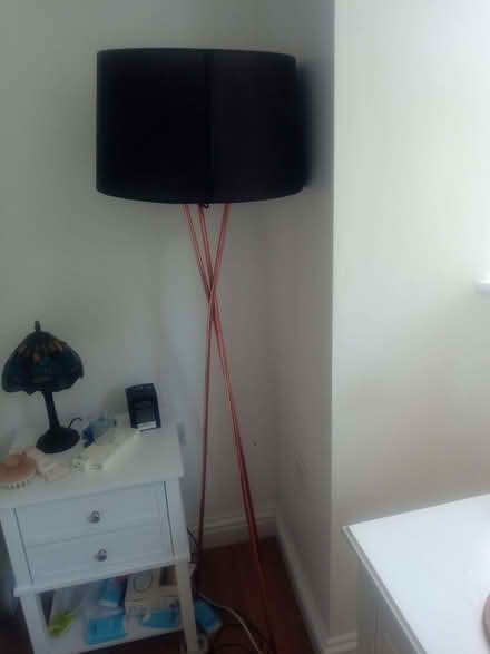 Photo of free Black floor lamp standing on three legs (Oxford OX1) #2