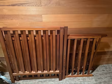 Photo of free Wooden crib with mattress (View Ridge) #1