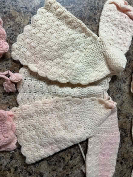 Photo of free Hand knit newborn sweater set (Avon lake oh) #3