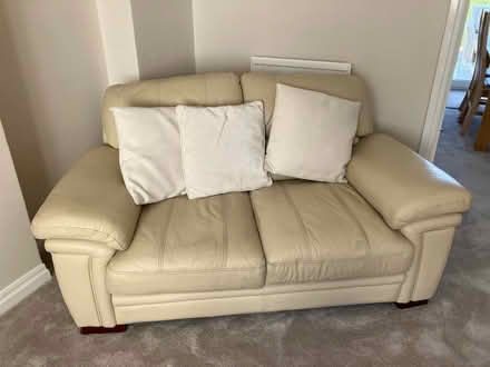 Photo of free 2 sofas and a footstool (Clayton Green PR6) #1