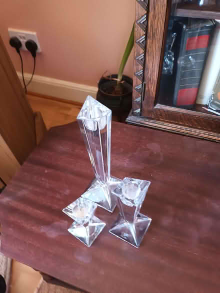 Photo of free 3 glass candle holders (Craigmount EH12) #1