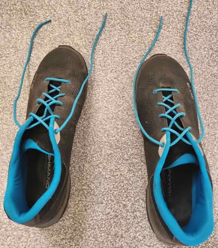 Photo of free Shimano trainers/bike trainers, MT3 blue, UK size 10 (Purbrook PO7) #1