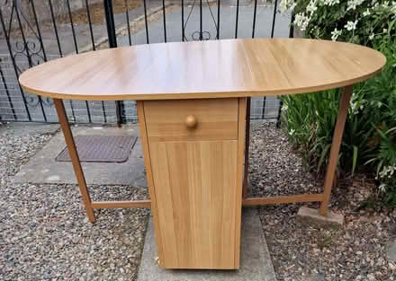 Photo of free Gateleg Table (beech coloured) (Barnhill DD5) #2