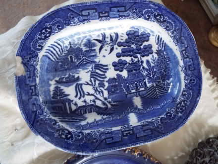 Photo of free 4 x antique plates - damaged - perhaps for garden decor (Bingham NG13) #2