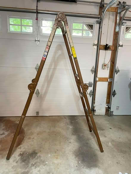 Photo of free Metal folding ladder (Burke, VA) #1