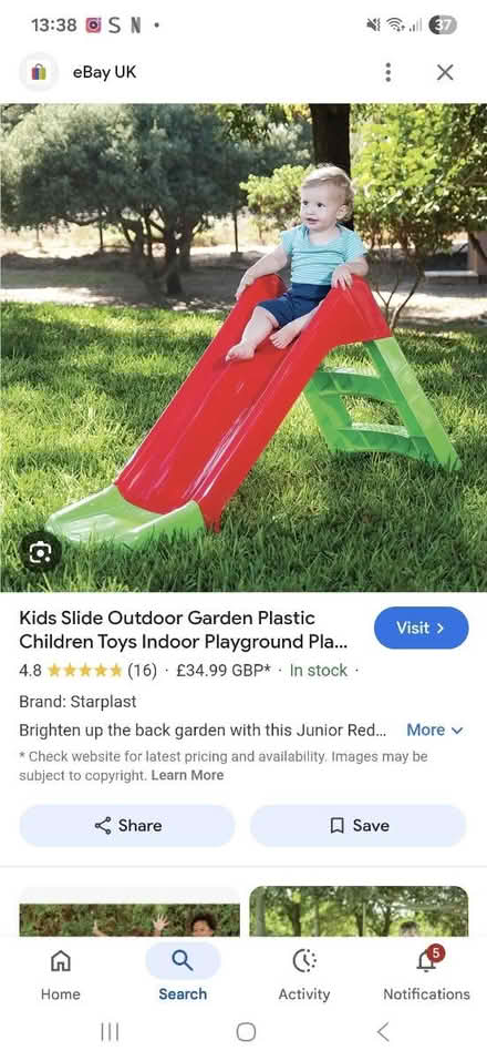 Photo of Kids slide (BT4) #1