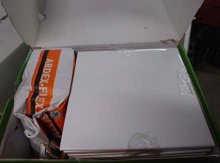 Photo of free Bumpy white tiles (Balham SW12) #1