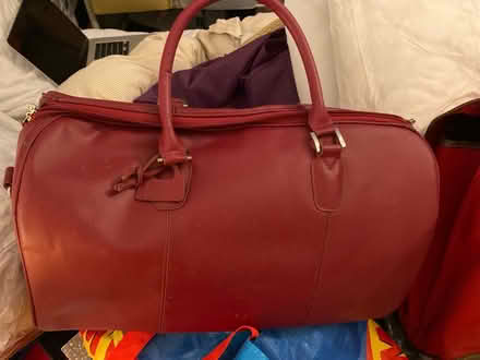 Photo of free Red Leather Holdall (CT11) #1