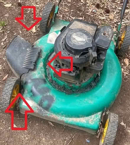 Photo of old junk side discharge mower (Upper York County) #1