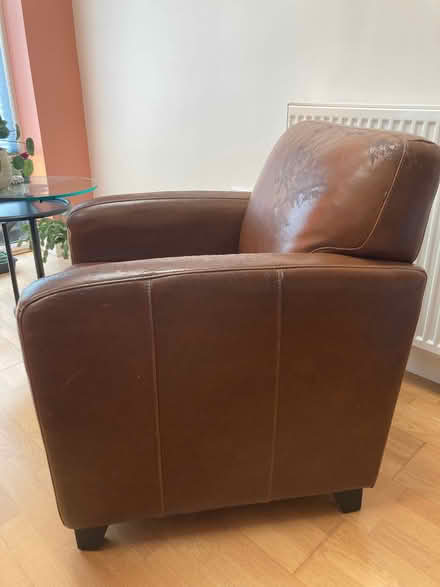 Photo of free Leather armchair (Effingham KT24) #4
