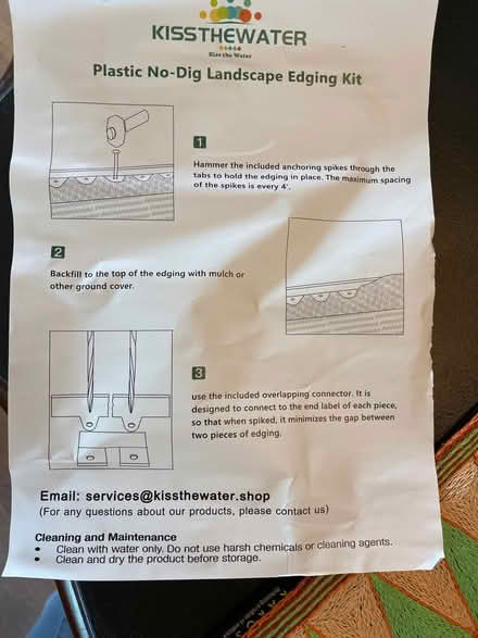 Photo of free Landscape Edging Kit (Queen Anne) #3