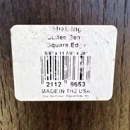 Photo of free 5 wood shelves (Foster & California Ave) #2