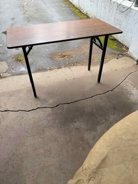 Photo of free Folding desk/table (Woburn - four corners) #2