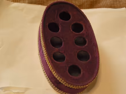 Photo of free Fabric Purple Oval Lip Stick Holder Holds 8 (Grange Court E10) #1