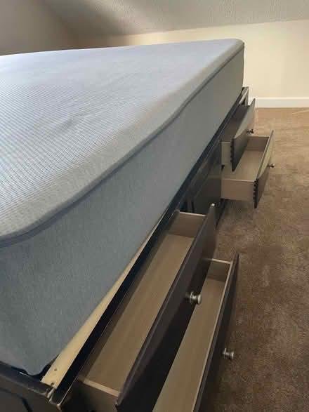 Photo of free King size bed frame with drawers (Alexandria/ Kingstowne) #1