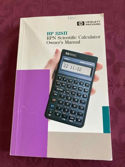 Photo of free HP Calculator Manual (Near Eubank Costco (SE)) #1
