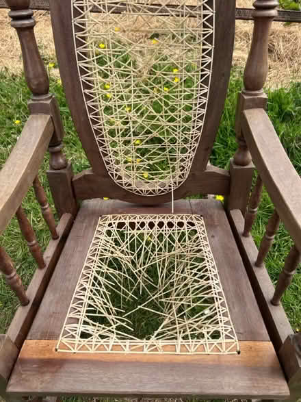 Photo of free 2Rocking chairs wood small rattan (auchterarder ph3) #2