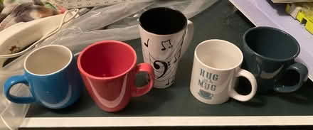 Photo of free Coffee cups and sewing books (Southwest Houston.) #1