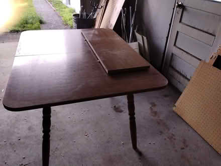 Photo of free Kitchen Table - wood and formica (Woodland Park, NJ) #3