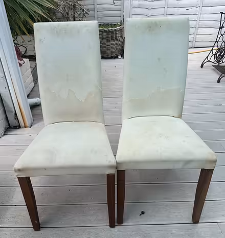 Photo of free 2 dining chairs for easy upholstery (Guildford GU2) #2