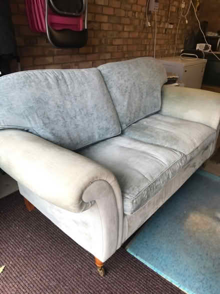 Photo of free Laura Ashley duck egg blue sofa (Lymington SO41) #1
