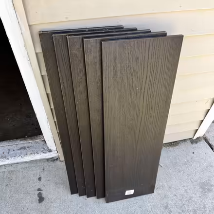 Photo of free 5 wood shelves (Foster & California Ave) #1