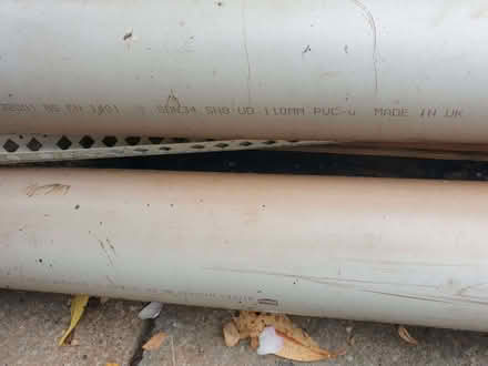 Photo of free 110mm PVCu Underground Drainage Pipe (2 lengths ~3m/4m) (Enfield EN1) #1