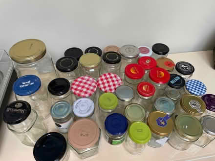 Photo of free 36’ish Clean, Dry Glass Jars. With lids. (Cutteslowe OX2) #1