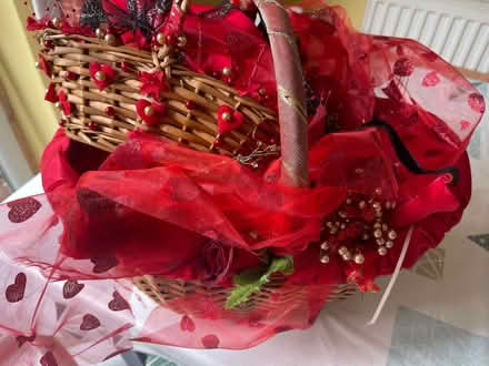 Photo of free Wicker baskets lined and decorated. (Bedford MK40) #3