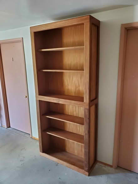 Photo of free Solid wood bookcase (Central SR, Near Whole Foods) #1