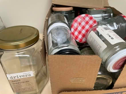 Photo of free 36’ish Clean, Dry Glass Jars. With lids. (Cutteslowe OX2) #2