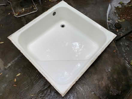 Photo of free Cast Iron Bathtub approx. 3' x 3' (west Burbank) #1