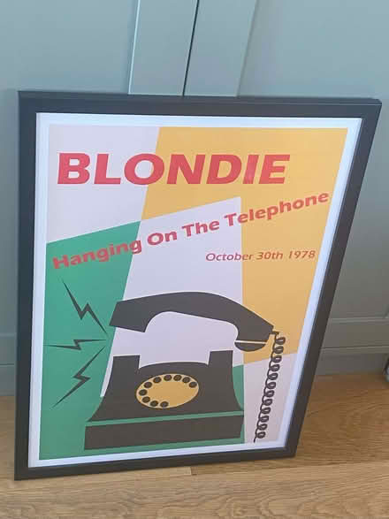 Photo of free Retro-style BLONDIE A2 Framed Poster - UNOFFICIAL POP ART (Grange CH48) #1