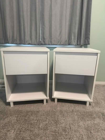 Photo of free Pair of white nightstands (Olney) #1