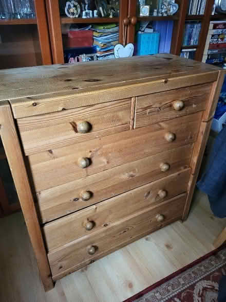 Photo of free Wooden chest drawers (Round Green LU3) #1